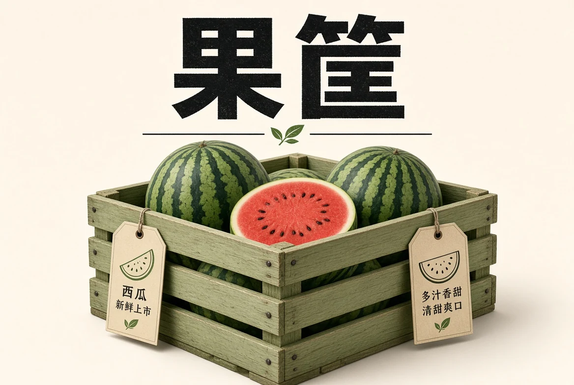 果筐主题装饰画面